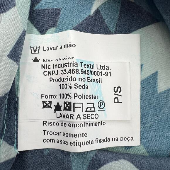 Adriana Degreas Silk Blue Floral Strapless Dress - Picture 7 of 8